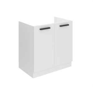 Belini Mobile basso da cucina per lavello Premium Versione completa 80 cm Bianco opaco senza piano di lavoro Produttore TOR SDZ80/0/WT/WT/0/B1/PP