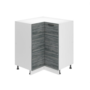 Belini Mobile angolare Premium Versione completa 90 cm Grigio Antracite Glamour Wood senza piano di lavoro Produttore TOR SNP90/0/WT/GW/0/B1/PP