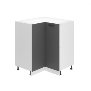 Belini Mobile angolare Premium Versione completa 90 cm Grigio opaco senza piano di lavoro Produttore TOR SNP90/0/WT/SR/0/B1/PP