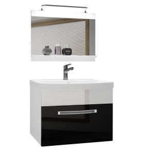 Mobili da bagno Belini Premium Versione completa Glamour 10 GLA P 1/0/W/BW/0/MB/PP