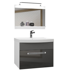 Mobili da bagno Belini Premium Versione completa Glamour 15 GLA PM 1/0/W/SSR/0/MB/PP