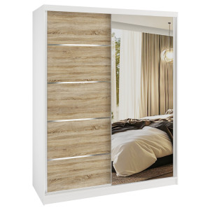 armadio scorrevole SERENITY 133 cm rovere sonoma opaco Produttore MBP SERENITY SZP6/0/W/DS/0/HIAL
