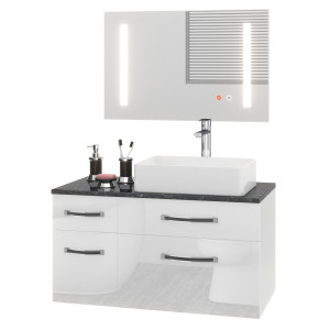 Set di mobili da bagno Euphoria EUP P 90L/0/W/0/BK/MB
