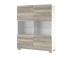 Komód Belini szürke antracit Glamour wood IMP KOM1/3/W/GW1/0/0