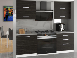 Konyhabútor 120 cm fekete ebénfa munkalap nélkül TOR ELEGANTA/2/WT/HK/BB/T
