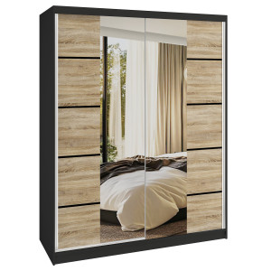 Tolóajtós szekrény SERENITY 133 cm tölgy sonoma matt ME SERENITY SZP6/0/B/DS/0/HIAL
