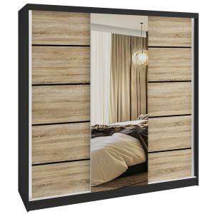 Tolóajtós szekrény SERENITY 200 cm tölgy sonoma matt MT SERENITY SZP5/0/B/DS/0/HIAL