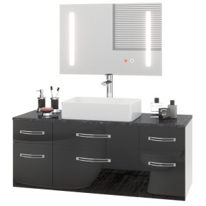 Fürdőszoba szett Euphoria EUP P 120/0/W/B/0/BK/MB
