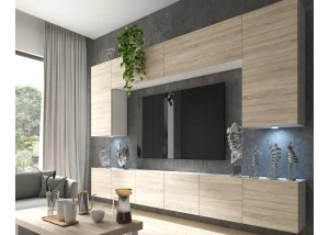 300 cm-es TV/RTV tölgy szekrénysor sonoma tölgy Gyártó IMP PRIMO 2/5/W/DS/0/0