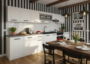 Konyhabútor 320 cm matt fehér, munkalappal Gyártó TOR PRIMO320/4/WT/WT/0/B1
