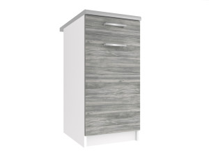 Meuble de cuisine bas sans plan de travail avec tiroirs TOR SDSZ1-40/1/WT/GW/0/E
