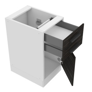 Meuble bas de cuisine 40 cm tiroirs TOR SDSZ40/0/WT/HK/0/B1/PP