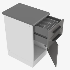 Küchenunterschrank 40cm Schubladen mit Arbeitsplatte 