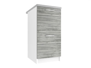 Kuchyňská skříňka Belini spodní 40 cm šedý antracit Glamour Wood s pracovní deskou Výrobce TOR SD2-40/0/WT/GW/0/E