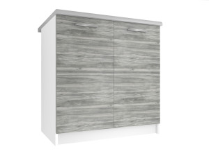Kuchyňská skříňka Belini spodní 80 cm šedý antracit Glamour Wood s pracovní deskou Výrobce TOR SD80/0/WT/GW/0/E