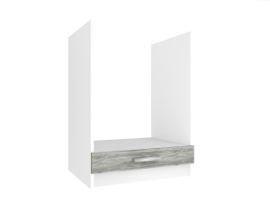 Kuchyňská skříňka Belini spodní pro vestavnou troubu 60 cm šedý antracit Glamour Wood bez pracovní desky Výrobce TOR SDP60/0/WT/GW/0/E