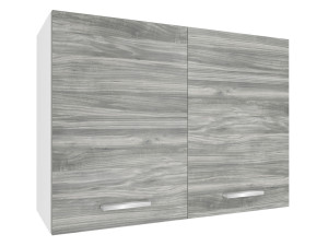 Kuchyňská skříňka Belini horní 80 cm šedý antracit Glamour Wood Výrobce TOR SG80/1/WT/GW1/0/E