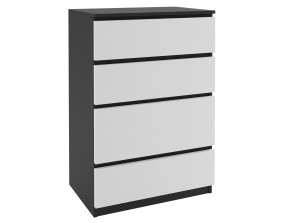 Komoda 62 Belini černý / bílý Výrobce SI KOM1/1/B/W/0/0