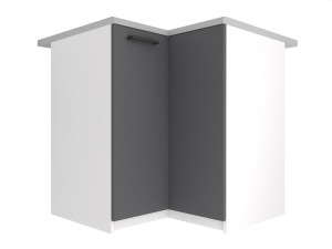 Kuchyňská skříňka Belini spodní rohová 90 cm šedý mat s pracovní deskou Výrobce TOR SNP90/2/WT/SR/0/B1