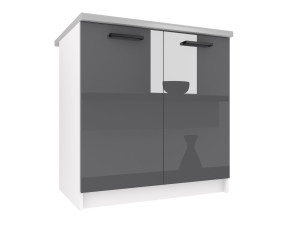 Kuchyňská skříňka Belini spodní 80 cm šedý lesk s pracovní deskou Výrobce INF SD80/0/WT/S/0/B1
