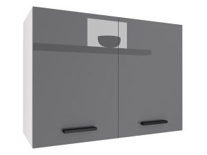 Kuchyňská skříňka Belini horní 80 cm šedý lesk Výrobce INF SG80/2/WT/S/0/B1