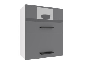 Kuchyňská skříňka Belini horní 60 cm černý lesk / šedý lesk Výrobce INF SGP2-60/1/WT/S/0/B1