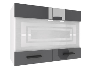 Kuchyňská skříňka Belini horní 80 cm šedý lesk Výrobce INF SGW80/3/WT/S/0/B1