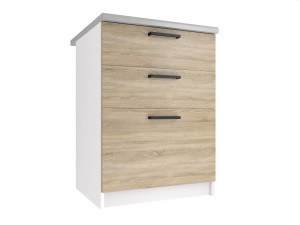 Kuchyňská skříňka Belini spodní se zásuvkami 60 cm dub sonoma s pracovní deskou Výrobce TOR SDSZ60/1/WT/DS/0/B1