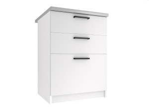 Kuchyňská skříňka Belini spodní se zásuvkami 60 cm bílý mat s pracovní deskou Výrobce TOR SDSZ60/0/WT/WT/0/B1