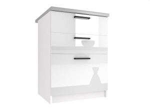Kuchyňská skříňka Belini spodní se zásuvkami 60 cm bílý lesk s pracovní deskou Výrobce INF SDSZ60/1/WT/W/0/B1