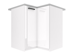 Kuchyňská skříňka Belini spodní rohová 90 cm bílý lesk s pracovní deskou Výrobce INF SNP90/1/WT/W/0/B1