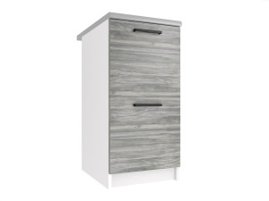 Kuchyňská skříňka Belini spodní 40 cm šedý antracit Glamour Wood s pracovní deskou Výrobce TOR SD2-40/0/WT/GW/0/B1
