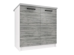 Kuchyňská skříňka Belini spodní 80 cm šedý antracit Glamour Wood s pracovní deskou Výrobce TOR SD80/0/WT/GW/0/B1