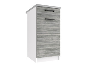 Kuchyňská skříňka Belini spodní se zásuvkami 40 cm šedý antracit Glamour Wood s pracovní deskou Výrobce TOR SDSZ1-40/1/WT/GW/0/B1