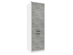 Vysoká kuchyňská skříňka Belini na vestavnou lednici 60 cm šedý antracit Glamour Wood Výrobce TOR SSL60/0/WT/GW/0/B1