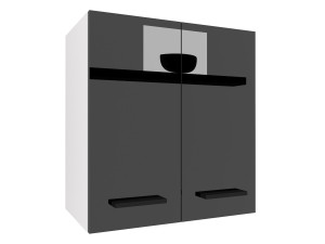 Kuchyňská skříňka Belini horní 60 cm černý lesk Výrobce INF SG2-60/2/WT/B/0/B1