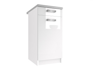 Kuchyňská skříňka Belini spodní se zásuvkami 40 cm bílý lesk s pracovní deskou Výrobce INF SDSZ1-40/1/WT/W/0/D
