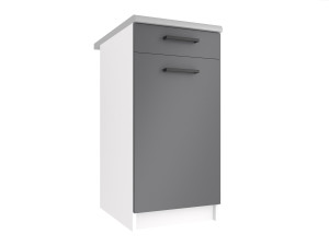 Kuchyňská skříňka Belini spodní se zásuvkami 40 cm šedý mat s pracovní deskou Výrobce TOR SDSZ1-40/1/WT/SR/0/B1