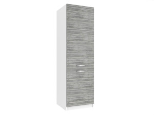 Vysoká kuchyňská skříňka Belini na vestavnou lednici 60 cm šedý antracit Glamour Wood
 Výrobce TOR SSL60/1/WT/GW/0/U