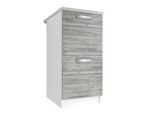Kuchyňská skříňka Belini spodní 40 cm šedý antracit Glamour Wood s pracovní deskou Výrobce TOR SD2-40/0/WT/GW/0/U