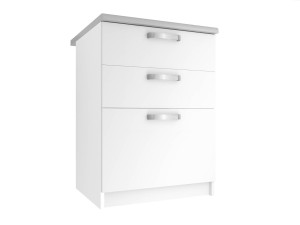 Kuchyňská skříňka Belini spodní se zásuvkami 60 cm bílý mat s pracovní deskou Výrobce TOR SDSZ60/0/WT/WT/0/U