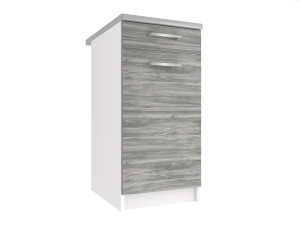 Kuchyňská skříňka Belini spodní se zásuvkami 40 cm šedý antracit Glamour Wood s pracovní deskou Výrobce TOR SDSZ1-40/1/WT/GW/0/E