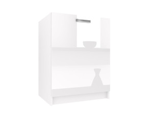 Kuchyňská skříňka Belini dřezová 60 cm bílý lesk bez pracovní desky Výrobce INF SDZ60/0/WT/W/0/F