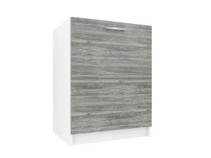 Kuchyňská skříňka Belini dřezová 60 cm šedý antracit Glamour Wood bez pracovní desky Výrobce TOR SDZ60/0/WT/GW/0/E