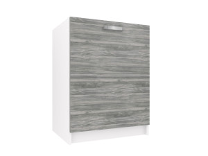 Kuchyňská skříňka Belini dřezová 60 cm šedý antracit Glamour Wood bez pracovní desky Výrobce TOR SDZ60/0/WT/GW/0/U