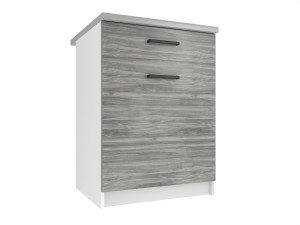 Kuchyňská skříňka Belini spodní se zásuvkami 60 cm šedý antracit Glamour Wood s pracovní deskou Výrobce TOR SDSZ1-60/0/WT/GW/0/B1