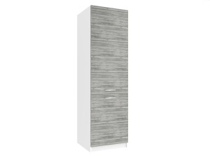 Vysoká kuchyňská skříňka Belini na vestavnou lednici 60 cm šedý antracit Glamour Wood Výrobce TOR SSL60/0/WT/GW/0/E