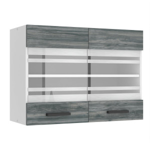 Kuchyňská skříňka Belini Premium Full Version horní 80 cm šedý antracit Glamour Wood Výrobce TOR SGW80/0/WT/GW/0/B1/PP