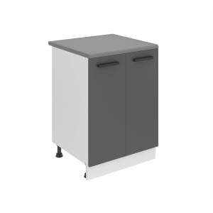 Kuchyňská skříňka Belini Premium Full Version spodní 60 cm šedý mat s pracovní deskou Výrobce TOR SD2-60/0/WT/SR/B/B1/PP