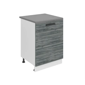 Kuchyňská skříňka Belini Premium Full Version spodní 60 cm šedý antracit Glamour Wood s pracovní deskou Výrobce TOR SD60/0/WT/GW/B/B1/PP